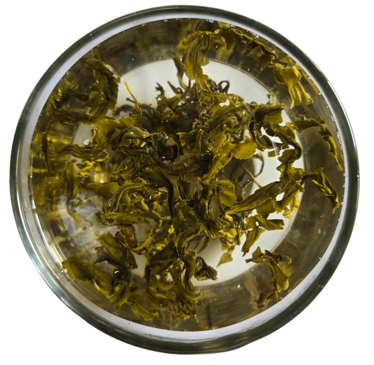 Nepal green tea loose leaf — grown at 5,500 ft in Ilam by Farmers Tea Co., a certified organic farm