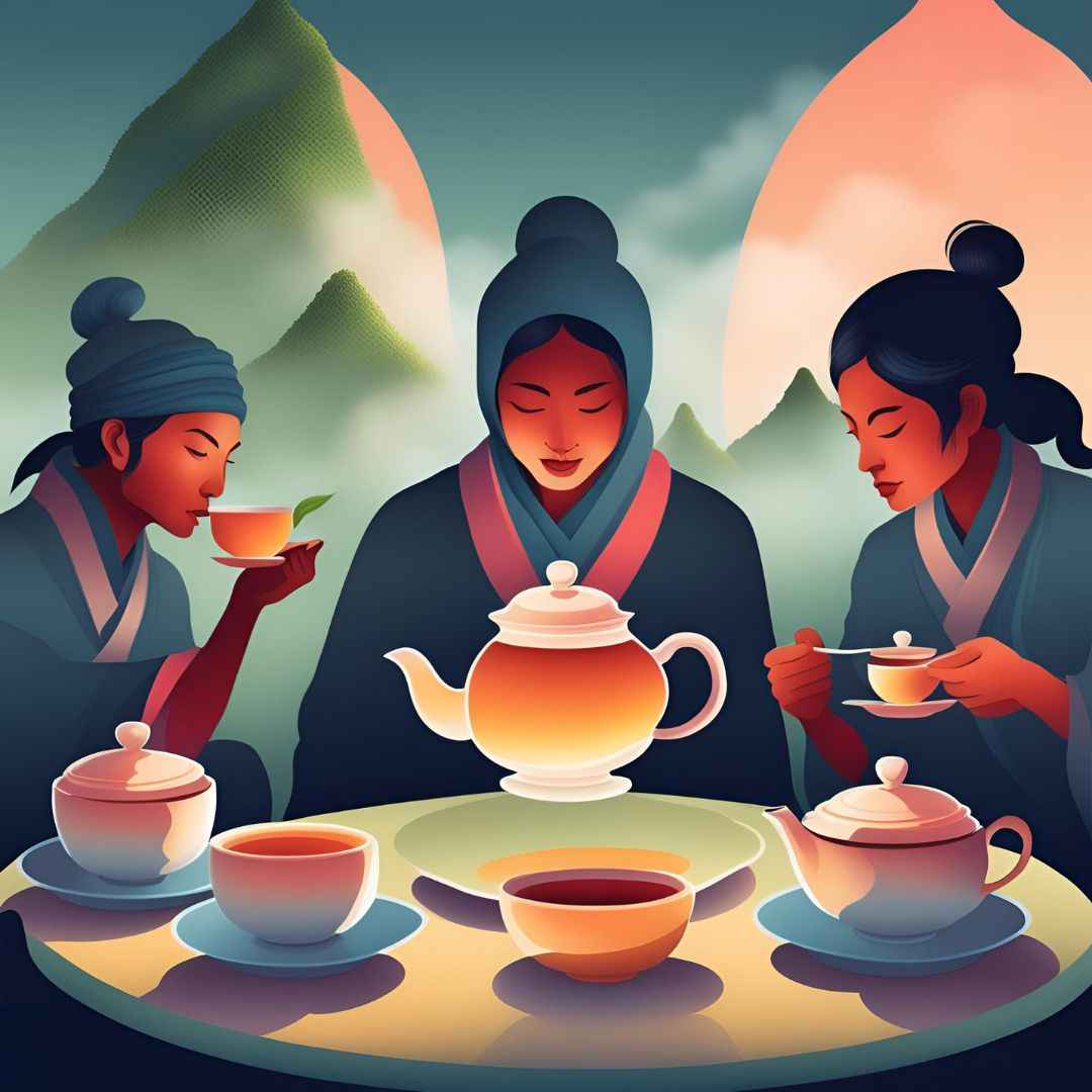 A depiction of Tea Rebellion - AI Generated