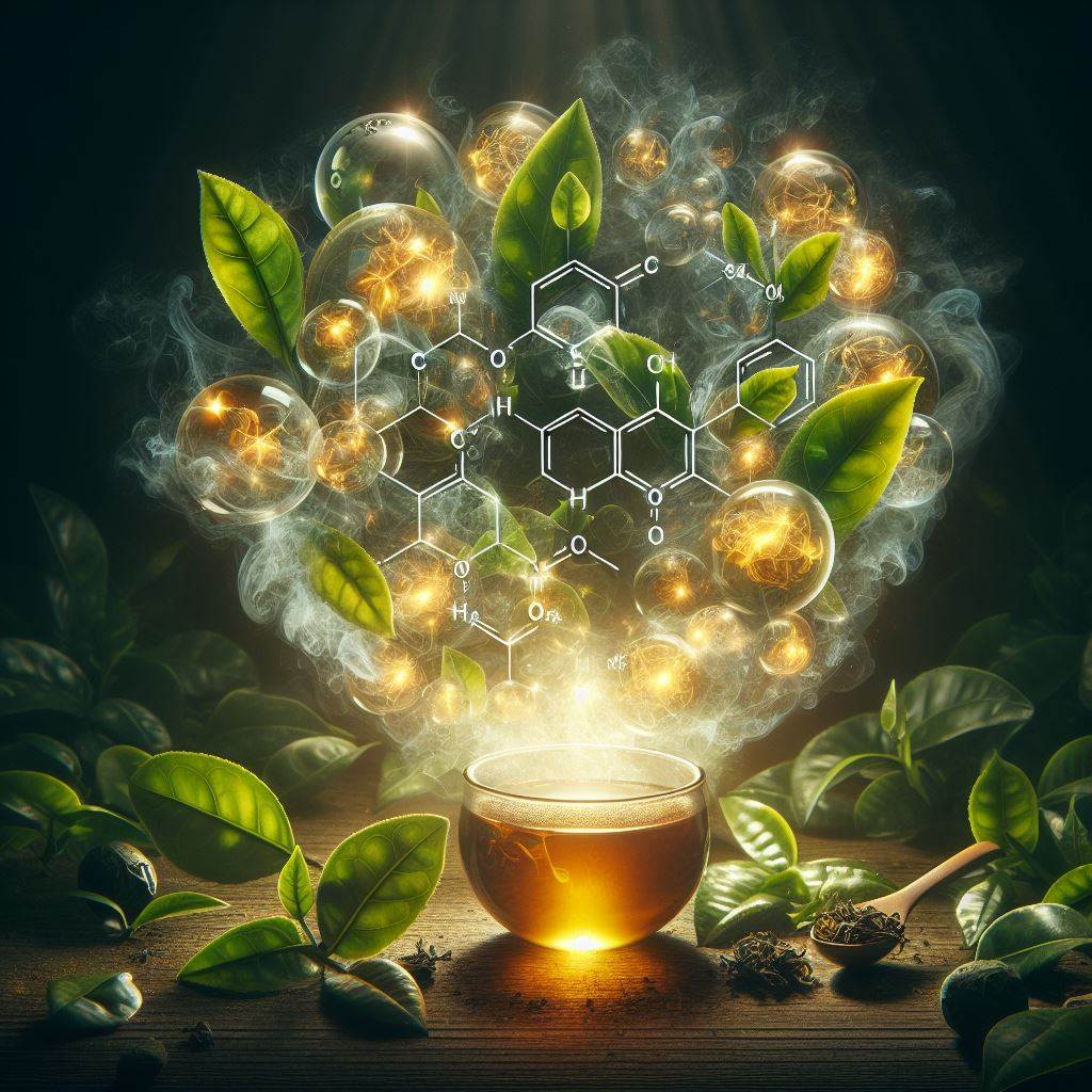 AI Depiction of Chemistry of Tea 