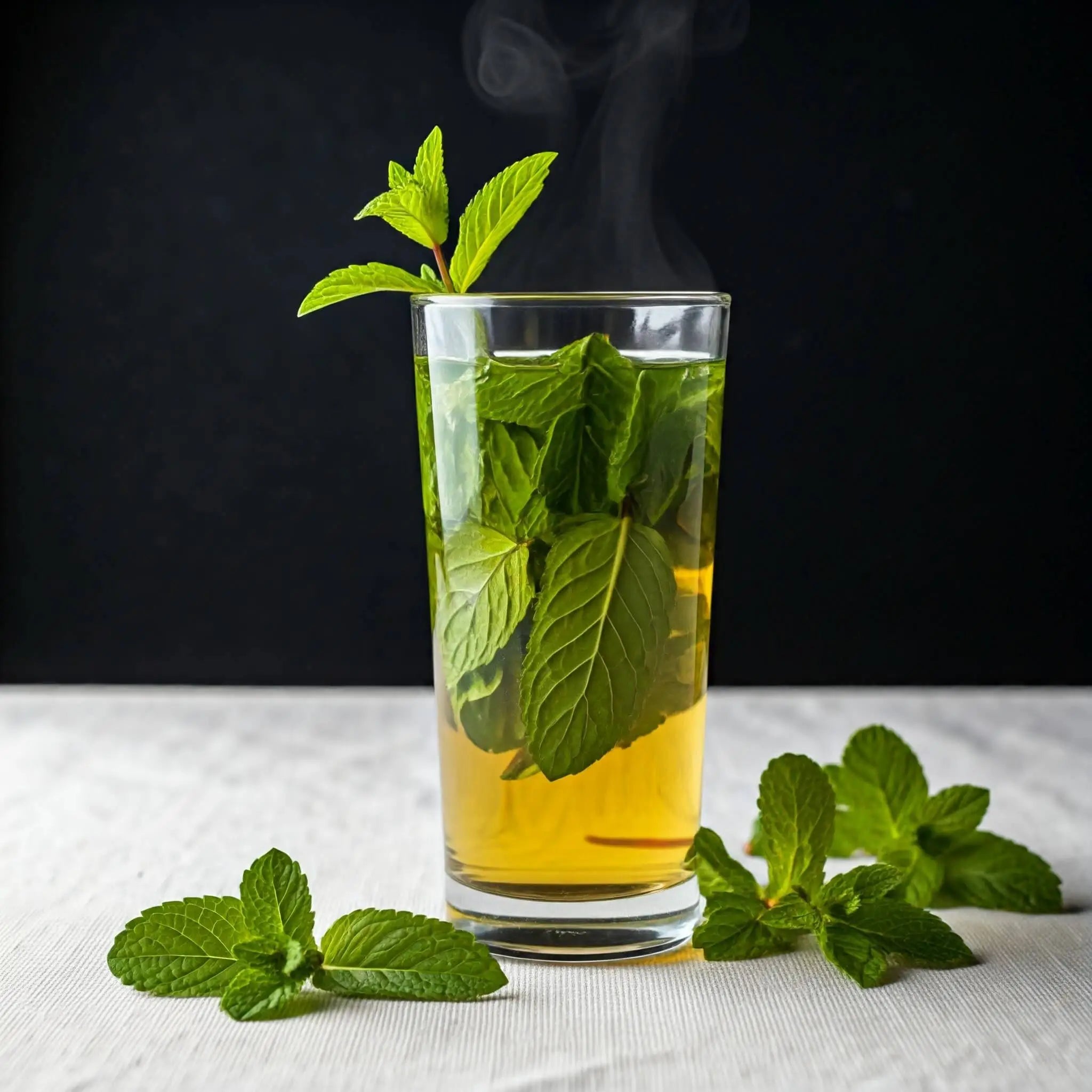 A glass of Peppermint tea