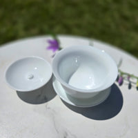 White Ceramic Gaiwan — 120 ml