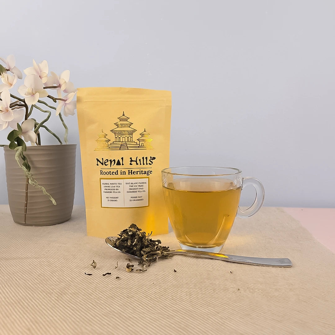 Floral White Tea — Spring Blossom Nepal White Tea from Farmers Tea Co., Ilam | Nepal Hills Tea